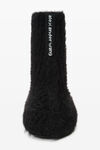 Alexander Wang black black felix bootie with faux fur lining