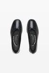 Alexander Wang black lina ballchain flat in smooth lambskin