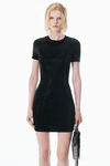Alexander Wang black black wool-blend hotfix dress