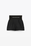 alexander wang safari short in cotton tailoring   black