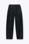 Alexander Wang faded black black brushed denim sweatpant