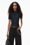 Alexander Wang black logo-detailed rash guard