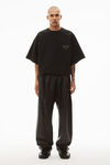 alexander wang beefy graphic tee in japanese jersey black