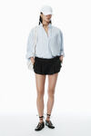 Alexander Wang oxford blue/white 棉质牛津布加大款衬衫