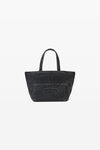 Alexander Wang grey aged 小号 punch 棉质牛仔布托特包