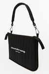 alexander wang elite tech shoulder bag in nylon  black