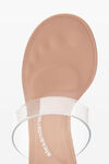 alexander wang nudie 105  sandal in pvc peachy nude