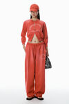 Alexander Wang sunfade bombshell 徽标装饰加大款运动裤