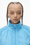 Alexander Wang washed sky ruched track jacket