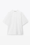 alexander wang beefy graphic tee in japanese jersey white