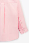 alexander wang 密织棉质领尖纽扣衬衫 light pink