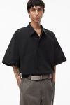 short sleeve shirt in technical cotton