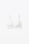 alexander wang 罗纹平纹布紧身胸衣 white