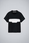 Alexander Wang washed black 反光光环印花徽标 t 恤