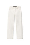 Alexander Wang vintage white ez 中腰直筒牛仔裤