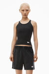 Alexander Wang washed black 罗纹棉经典工字背心