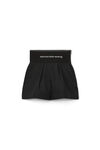 alexander wang safari short in cotton tailoring   black