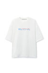 Alexander Wang vintage white 徽标印花棉质 t 恤