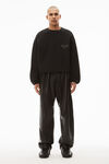 alexander wang beefy graphic sweatshirt in japanese jersey black