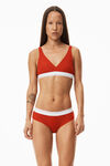 alexander wang 罗纹平纹布内裤 red