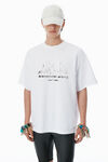 Alexander Wang white white cotton oversized logo t-shirt