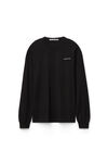 Alexander Wang black 高捻针织长袖 t 恤