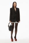 alexander wang blazer in wool tailoring black