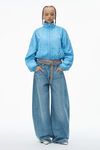 Alexander Wang washed sky ruched track jacket