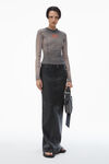 Alexander Wang washed cedar blade 徽标长袖上衣