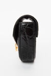 alexander wang w legacy crossbody bag in croc leather black