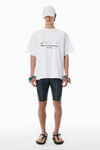 Alexander Wang white white cotton oversized logo t-shirt