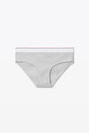 alexander wang brief underwear in ribbed jersey heather grey