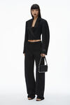 Alexander Wang black 双排扣礼服式短款西装外套