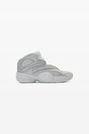 alexander wang aw hoop sneaker in glitter silver