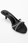 alexander wang dahlia 50 水晶凉鞋 black/clear