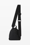 Alexander Wang black punch mini sling backpack in canvas