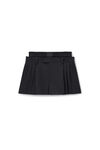 Alexander Wang black pre-styled pleated short with boxer waistband