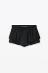 Alexander Wang black tailored tropical wool short