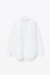 Alexander Wang white cotton oxford oversize shirt