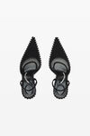 Alexander Wang black tia 黑色绒面革露跟鞋