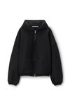 Alexander Wang black 徽标刺绣加大号棉质卫衣