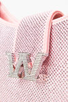 alexander wang w legacy small hobo in crystal satin prism pink