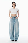Alexander Wang vintage bleach blue 炸街级漂白蓝中腰牛仔裤