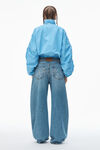 Alexander Wang washed sky ruched track jacket