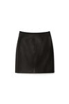alexander wang 皮革紧身迷你半身裙 black
