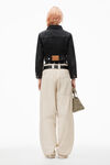 Alexander Wang grey aged shrunken trucker jacket in comfort stretch denim