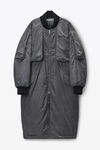 Alexander Wang black biowash 加大款夹棉派克大衣