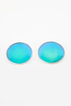 alexander wang lens earring metallic green