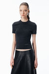 Alexander Wang charcoal short-sleeve wool tee