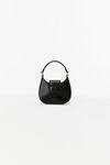 alexander wang w legacy micro hobo in leather black